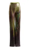 Silvia Tcherassi Dalal Abstract Sequin Pants In Multi