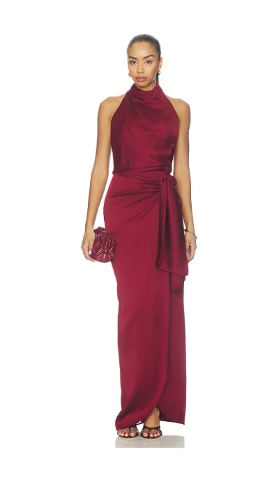Silvia Tcherassi Davinia Dress In Burgundy