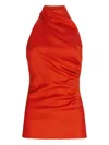 Silvia Tcherassi Dina Top In Red