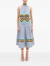 Silvia Tcherassi Elara Midi Dress In Blue