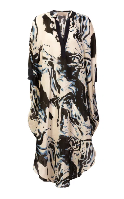 Silvia Tcherassi Elea Silk Tunic In Black