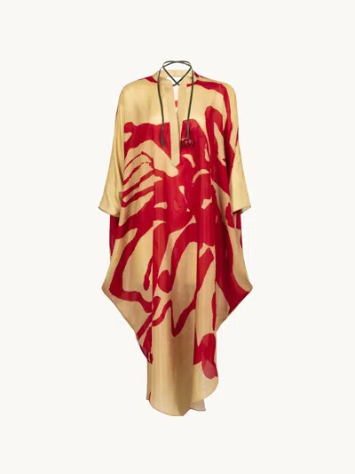 Silvia Tcherassi Elea Tunic Dress Rouge Floral L