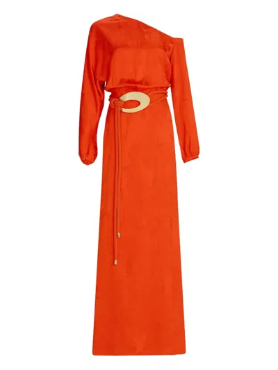 Silvia Tcherassi Elga Maxi Dress In Red