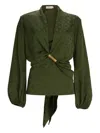 Silvia Tcherassi Elvie Blouse In Green