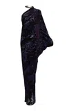 Silvia Tcherassi Erica Single-sleeve Tunic In Purple
