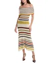 Silvia Tcherassi Eva Alpaca Maxi Dress In Yellow