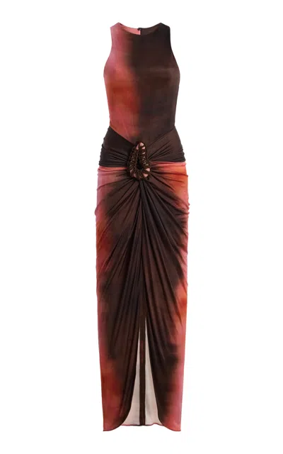 Silvia Tcherassi Exclusive Leni Jersey Maxi Dress In Print