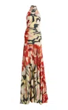 Silvia Tcherassi Exclusive Leonore Crepe Maxi Dress In Multi