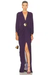 Silvia Tcherassi Fiore Tunic Dress In Purple
