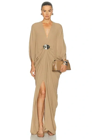 Silvia Tcherassi Fiore Tunic Dress In Sand