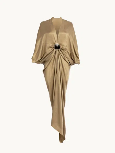 Silvia Tcherassi Fiore Tunic Dress Sand M