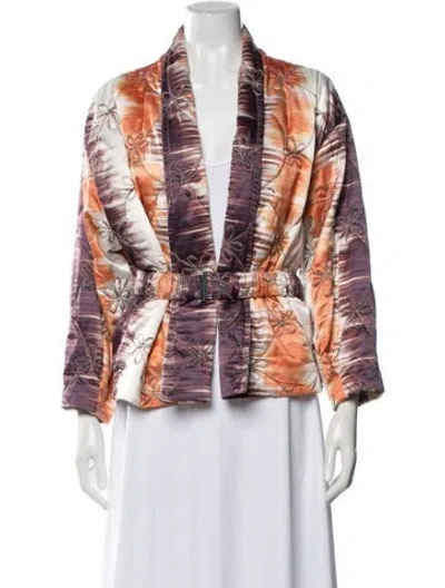 Pre-owned Silvia Tcherassi Floral Print Jacket In Multicolor
