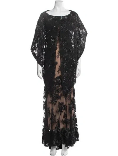 Pre-owned Silvia Tcherassi Floral Print Long Dress In Multicolor