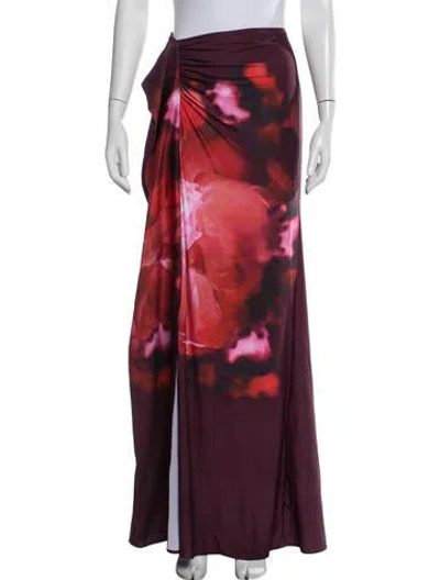 Pre-owned Silvia Tcherassi Floral Print Long Skirt W/ Tags In Multicolor