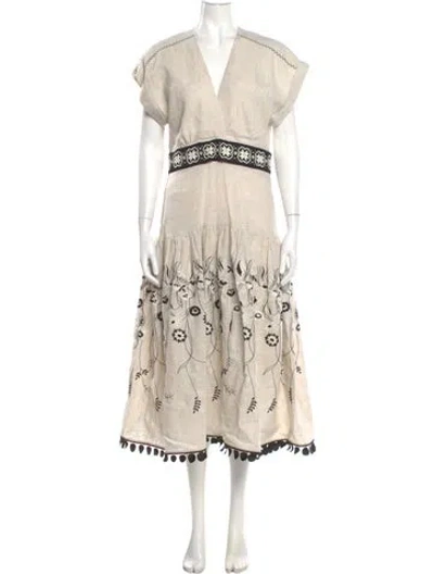 Pre-owned Silvia Tcherassi Floral Print Midi Length Dress