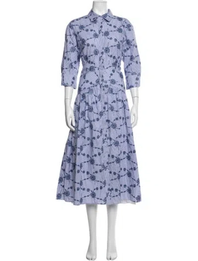 Pre-owned Silvia Tcherassi Floral Print Midi Length Dress In Multi
