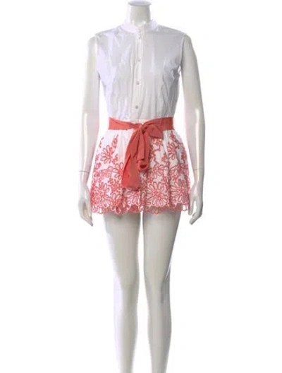 Pre-owned Silvia Tcherassi Floral Print Mini Dress In Red