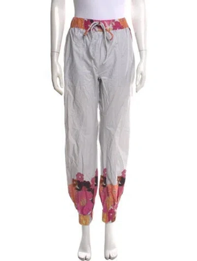 Pre-owned Silvia Tcherassi Floral Print Wide Leg Pants In Multi