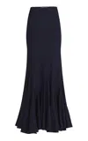 Silvia Tcherassi Florina Flared Maxi Skirt In Navy
