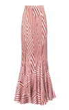 Silvia Tcherassi Florina Stretch-silk Maxi Skirt In Pink