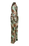 Silvia Tcherassi Frances Halter Neck Dress In Multi