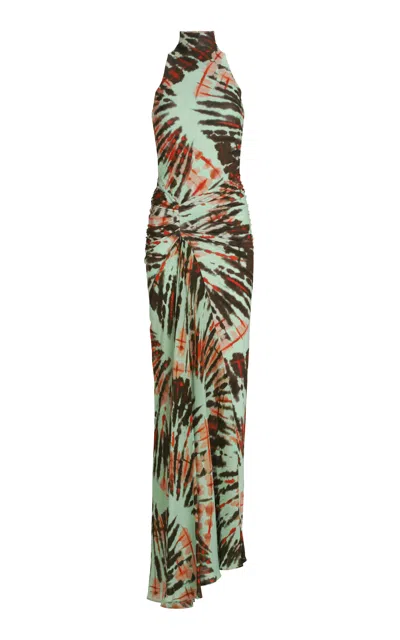 Silvia Tcherassi Frances Halter Neck Dress In Multi