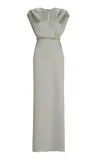Silvia Tcherassi Freda Gathered Dress In Silver
