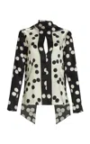Silvia Tcherassi Gaby Stretch-silk Top In Print