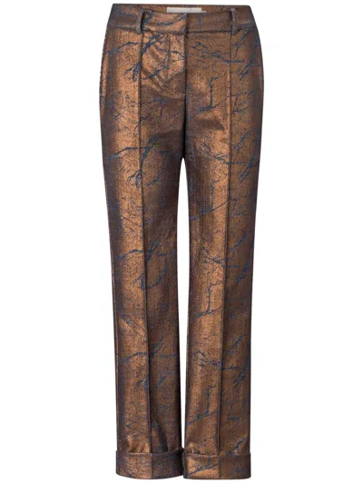 Silvia Tcherassi Garmet Cropped Trousers In Metlochr