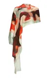Silvia Tcherassi Gery Stretch-silk Shrug In Multi