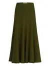 Silvia Tcherassi Gilda A-line Midi Skirt In Green