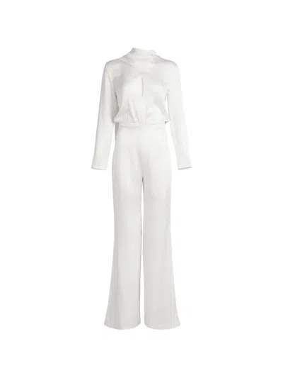 Silvia Tcherassi Giorgia Long-sleeve Jumpsuit In White