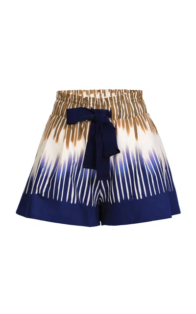 Silvia Tcherassi Giorgio Cotton Shorts In Multi