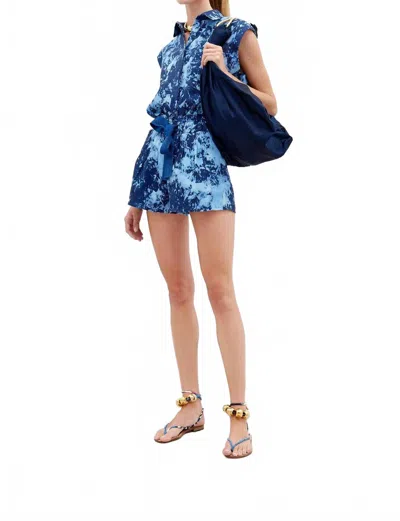 Silvia Tcherassi Giorgio Short In Indigo In Blue