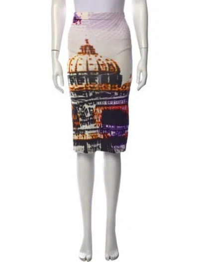 Pre-owned Silvia Tcherassi Graphic Print Midi Length Skirt In Multicolor