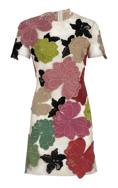 Silvia Tcherassi Hada Cotton-blend Mini Dress In Multi