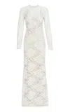 Silvia Tcherassi Ida Lace Maxi Dress In White