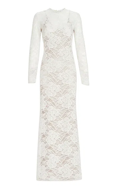 Silvia Tcherassi Ida Lace Maxi Dress In White