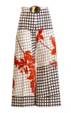 Silvia Tcherassi Ilma Cotton Cropped Pants In Multi