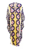 Silvia Tcherassi Ilse Silk Tunic Midi Dress In Multi