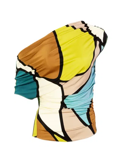 Silvia Tcherassi Indiana Abstract-print Blouse In Multi