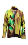 Silvia Tcherassi Jaboca Abstract Cutout Top