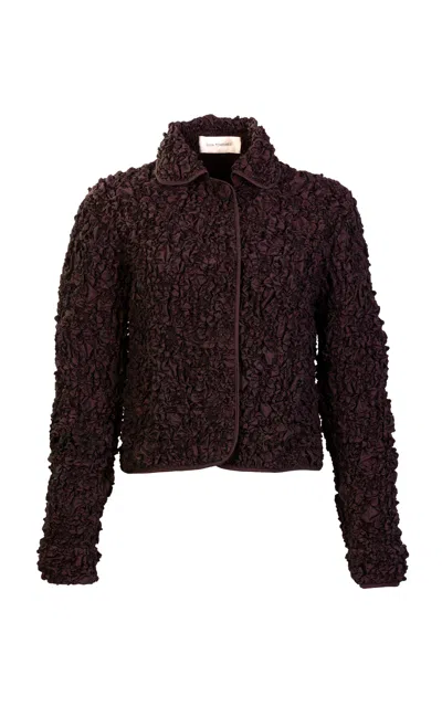 Silvia Tcherassi Jamari Fur Jacket In Brown
