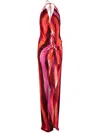 Silvia Tcherassi Jazmin Printed Gown In Red