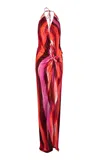 Silvia Tcherassi Jazmin Printed Gown In Multi