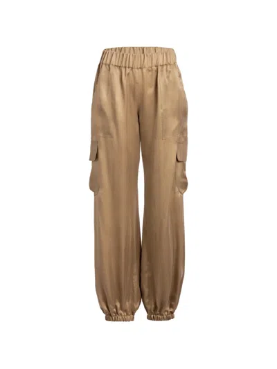 Silvia Tcherassi Jess Cargo Pants In Brown