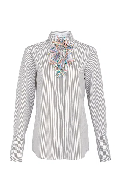 Silvia Tcherassi Karena Cotton Shirt In Gray