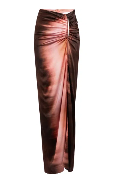 Silvia Tcherassi Keiry Silk-blend Maxi Skirt In Multi