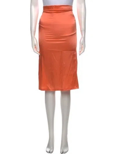Pre-owned Silvia Tcherassi Knee-length Skirt In Orange