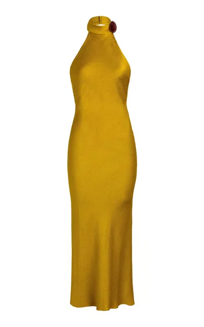 Silvia Tcherassi Lali Maxi Dress In Yellow